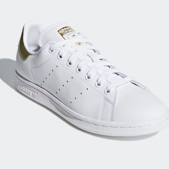 ADIDAS Stan Smith White and Gold - Picture 2 of 11